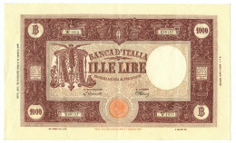 1000 LIRE BARBETTI GRANDE M TESTINA BI REPUBBLICA ITALIANA 19/12/1946 QSPL - Altri & Non Classificati