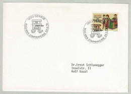 Schweiz / Helvetia 1978, Brief Imprimerie Genève - Basel, Buchdruck / Letterpress, Titelseite Mélusine - Usines & Industries