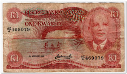MALAWI,1 KWACHA,1981,P.14d,aF - Malawi