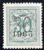 België - Belgique - C18/20 - 1965 - (°)used - Cijfer Op Heraldieke Leeuw - Sobreimpresos 1951-80 (Chifras Sobre El Leon)