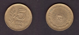 ARGENTINA   5 PESOS 1976 (KM # 71) #7451 - Argentine