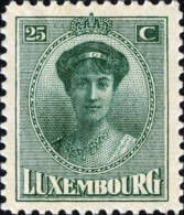 LUXEMBOURG - Grande Duchesse Charlotte De Face - 1907-24 Ecusson
