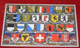 SUISSE - SCHWEIZ   -  Blasons, Ecussons Des Cantons Suisses - Wappen Der 22 Schweizer Kantone - St. Anton