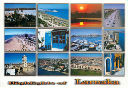 CPSM Cyprus-Highlights Of Larnaka-Multivues-Beau Timbre    L2340 - Chypre