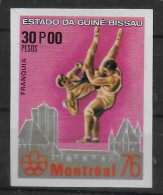 GUINEE  BISSAU  N° 42 * *  NON DENTELE Jo 1976  Lutte - Lucha