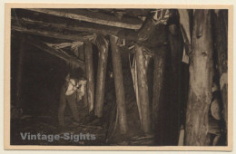 A.Winkler: Der Bergmann - Bruchholz In Druckhafter Strecke (Vintage PC ~1920s) - Mines