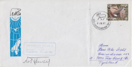 Norway Arktisflug Polar 2 Hannover*Tromso-Longyaerbyen Signature Ca Longyearbyen 01.06.1987 (SX168) - Voli Polari