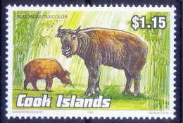Takin Cattle Chamois Or Gnu Goat, Wild Animals, Cook Islands 1993 MNH - Ferme