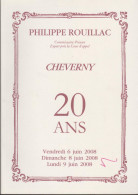 Cheverny 20 Ans - Catalog Philippe Rouillac - Ventes Aux Encheres 6 - 9 Juin 2008 - Catalogues De Maisons De Vente