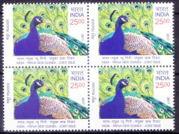 India 2017 MNH Blk, Papua New Guinea Jt Issue, Peacock, Birds - Pavos Reales