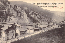 FRANCE - 73 - BONNEVAL SUR ARC - Notre Dame De Briançon - Usine De La Société Des Carbones ...  - Carte Postale Ancienne - Bonneval Sur Arc