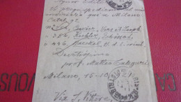 AUTOGRAPHE SUR ENTIER PROFESSEUR  CALEGARI MATTEO POREC 1858 1929 CROATIE BOTANISTE HRVATSKI BOTANIČAR ​​POREČ - Croatia