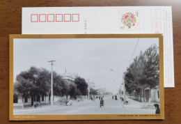 Bicycle Cycling,bike,China 2011 Historical Street View Of Binzhou City Advertising Pre-stamped Card - Wielrennen