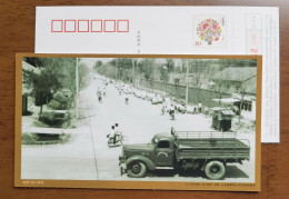 Bicycle Cycling,bike,China 2011 Historical Street View Of Binzhou City Advertising Pre-stamped Card - Wielrennen