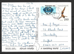 TANZANIE. N°1518 De 1994 Sur Carte Postale écrite. Plongeon. - Plongeon