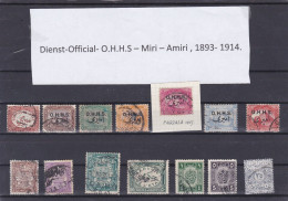 ÄGYPTEN-EGYPTIAN -ÄGYPTOLOGIE - DIENSTMARKE - OFFICIAL - DMAGA 1893 - 1952 RESTSAMMLUNG - Dienstmarken