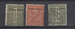 Eritrea 1892 - 1c -2 C - 3 Items (82-31) - Eritrea