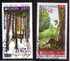BULGARIA \ BULGARIE - 2011 -  Europe / Europa-CEPT - Année De Forêts -  2v Used - Used Stamps