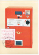 ISLANDIA ISLAND TARJETA CON ATM MAT ESSEN 1984 - Storia Postale