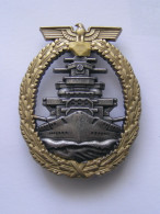 MILITARIA WW II INSIGNE DE LA FLOTTE DE HAUTE MER - 1939-45