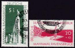 DDR, 1957, 566/67, Used Oo,  Aufbau Nationaler Gedenkstätten. - Gebraucht