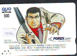 Carte Prépayée Japon * MANGA  (17.192)   * JAPAN  ANIMATE * COMICS PHONECARD * TK * CINEMA FILM - BD