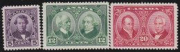 Canada     .    SG  .    271/273          .    **  (271: *)       .     MNH - Nuevos