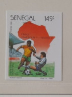 SENEGAL 1988  MNH** 4 STAMPS IMPERF   FOOTBALL FUSSBALL SOCCER CALCIO VOETBAL FUTBOL FUTEBOL FOOT FOTBAL Gardien - Coppa Delle Nazioni Africane