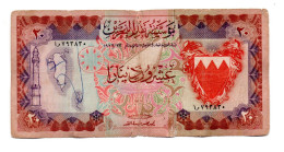 Bahrain Banknotes - 20 Dinars Second Edition 1973 - V Condition - Bahrein