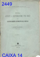 SUGLI AFFUSTI A DEFORMAZIONE PER OBICI CON RACCORCIAMENTO AUTOMARICO DEL RINCULO, ANTONIO DE STEFANO, 1905 - Italian