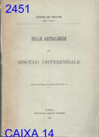 SULLE ARTIGLIERIE CON RINCULO DIFFERENZIALE, ANTONIO STEFANO, 1909 - Italien