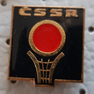 CSSR Czechoslovakia Basketball FEDERATION  Vintage Pin - Basketbal