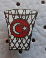 Turkey Basketball FEDERATION  Vintage Pin - Basketbal