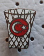 Turkey Basketball FEDERATION  Vintage Pin - Basketball