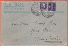 REGNO D'ITALIA - ITALY - ITALIE - 1936 - 50c Imperiale - Posta Aerea Militare A.O.I. - Viaggiata Da ???? Per Addis Abeba - Marcophilie (Avions)