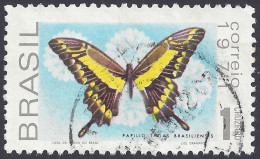 BRASILE 1971 - Yvert 957° - Farfalla | - Used Stamps