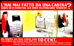 G AA 113 8 C&C 3660 SCHEDA TELEFONICA NUOVA MAGNETIZZATA SMS SERVIVE BILINGUE - Openbare Reclame