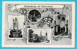 * Gaverland (Beveren Waas - Melsele) * (Uitgever Buytaert Bockstael) Gedenkenis Uit Gaverland, Bonjour De, Fantaisie - Beveren-Waas