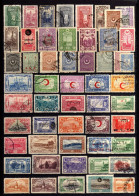 B479-INTERESTING LOT Of USED STAMPS From TURKEY.LOTE De Sellos USADOS De TURQUIA.Lot TIMBRES UTILISÉS De TURQUIE - Collezioni & Lotti