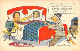 ILLUSTRATEUR - JEAN DE PREISSAC - HUMORISTIQUE, COUPLE, AMANT - "ALORS! ON NE SE BARBE PAS TROP CHEZ MOI?" - Preissac