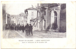 PK - Catastrofe Catastrophe - Reggio En Calabre - Largo Amalfitano - Après Le Catalysme 1908 - Catastrophes