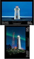 Iceland Island Istande 2011 Lighthouses Set Of 2 Stamps Mint - Nuovi