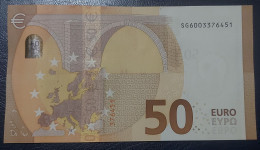 50 EURO S050F4 Italy NEW Serie SG Ch 00 Lagarde Perfect UNC - 50 Euro