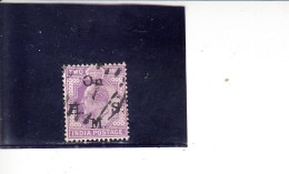 INDIA  1902-9 -  Yvert   S  42° - Servizio - 1902-11 King Edward VII