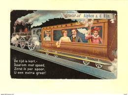 Alphen A/d Rijn Fantasie Trein Gedicht 1910 RY33168 - Alphen A/d Rijn