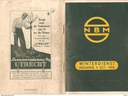 Zeist Boekje Winterdienst 1953 N.B.M. KE3308 - Europa