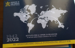 VATICAN 2023 , ANNIVERSARIO FONDAZIONE DELLO IOR, FOLDER - Brieven En Documenten