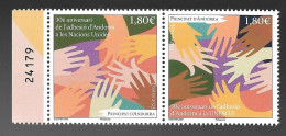 Andorre 2023 - Yv N° 896 & 897 ** - Diptyque - Adhesio UN & UNESCO - Ungebraucht