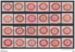 LIECHTENSTEIN:  1920  TASSE  -  LOTTO  24  VAL. RIPETUTI  L. -  YV/TELL. 1/9 - Postage Due