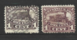 CANADA - New Brunswick  1860  (o)     S&G 7+8 - Used Stamps